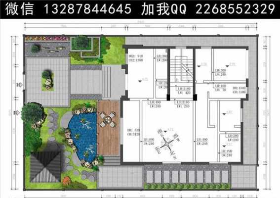 庭院户型图（庭院房院子装修效果图）