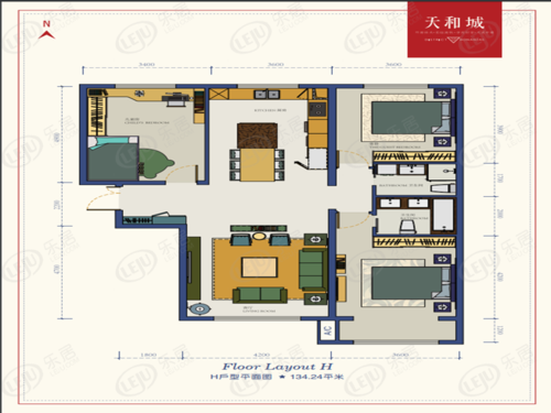 天宇天和三期户型图（天宇天和花城户型图）