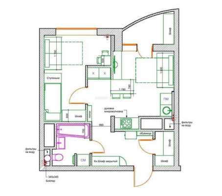 小屋户型图（乡村小屋户型图）