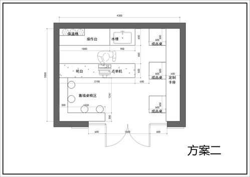 关于蛋糕店户型图的信息