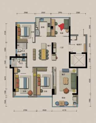 四居室户型图泰安（四居室大户型平面图）