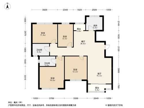 合肥天鹅湖畔户型图（合肥天鹅湖小区）