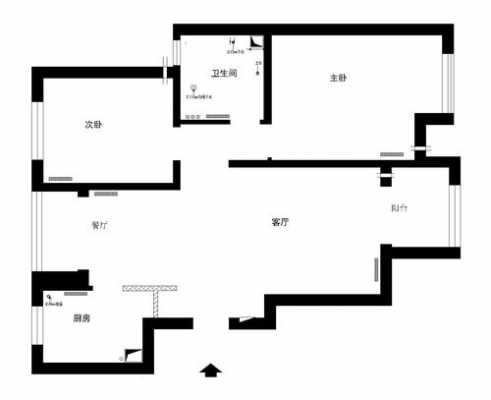 家居空间原始户型图（居住空间原始户型图）