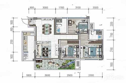 巴中北辰天娇的户型图（巴中北宸天骄户型图）