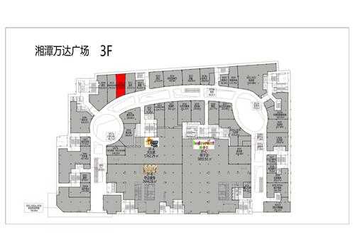 长沙万达有尺寸户型图（长沙万达广场楼层分布图）