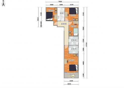 花园北路35号户型图（花园北路35号院租房）