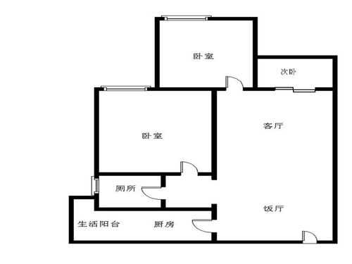 西城家园套二的户型图（西城家园一期二手房）