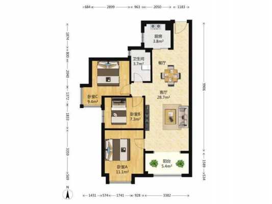 四新纽宾凯户型图（四新南路纽宾凯）