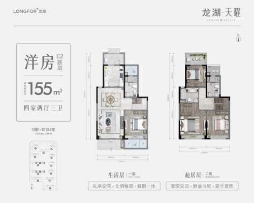 西安龙湖顶跃户型图（西安龙湖开盘）