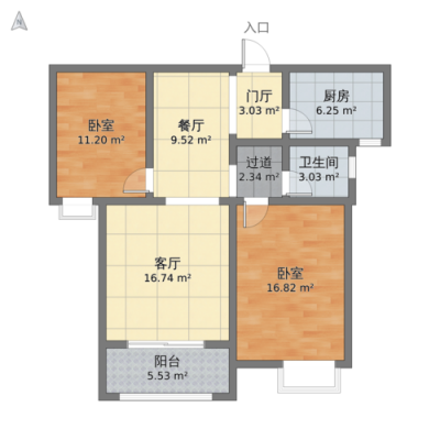 f阳光城2房户型图（阳光城2期）