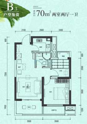 七十平米两居室户型图（七十平 两居室）