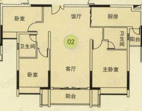 珠江都荟华庭户型图（华利路25号珠江都荟）