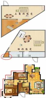 锯齿户型图（锯齿户型风水分析）