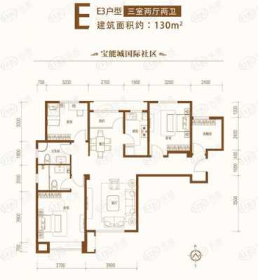 天津宝能城户型图87（天津宝能城户型图87平米）