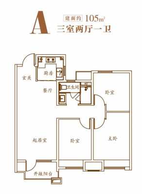 105平户型图（105平米户型设计效果图）