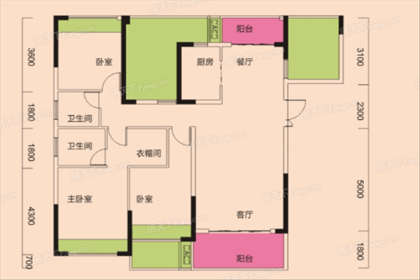 俊景万和城户型图（衡阳市俊景万和城现在多少钱一平方）