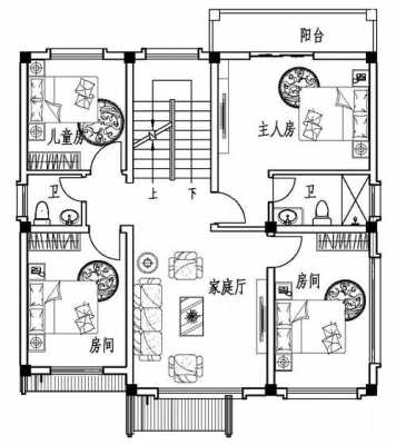 107米别墅户型图（十米别墅图纸）