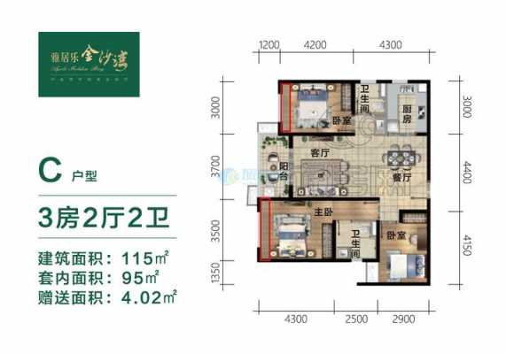 金海滨河3号户型图（金海滨置业开发的楼盘）