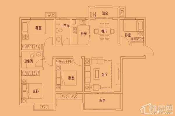 富平秦正公馆c户型图（陕西富平秦正公馆小区平面图）