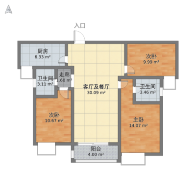 盛唐至尊14栋户型图（盛唐至尊小区平面图）