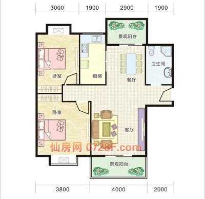 仙桃城市花园户型图（仙桃城市广场属于哪个街道）