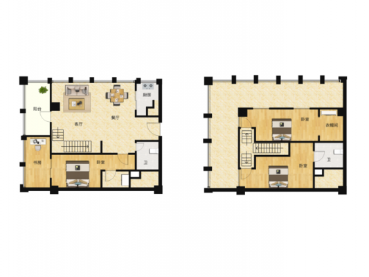 美联中心loft户型图（美联一期户型图）