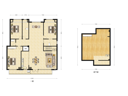 宿迁金茂府复式户型图（宿迁金茂府复式户型图片）