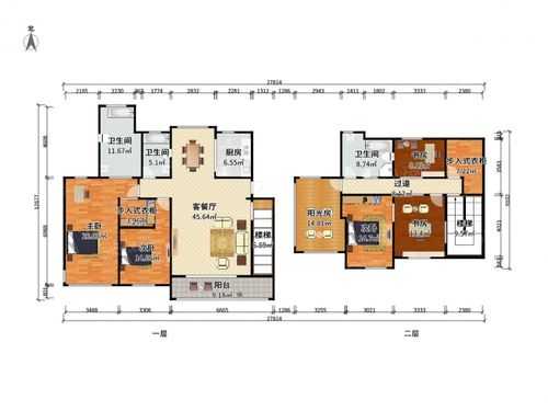 新城盛景D区别墅户型图（新城盛景别墅二手房）