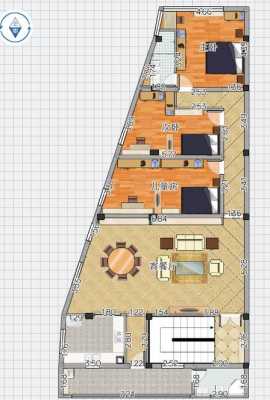 梯形住宅户型图（梯形住宅户型图大全）