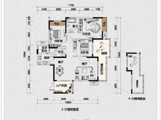 天骄北麓2幢户型图（天骄北麓属于哪个区?）