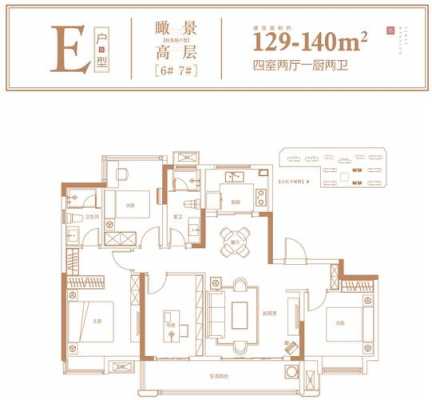 129平米房子户型图（129平米房子户型图大全）