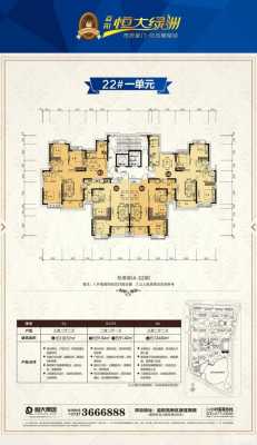 恒大绿洲22栋户型图（恒大绿洲22号楼）