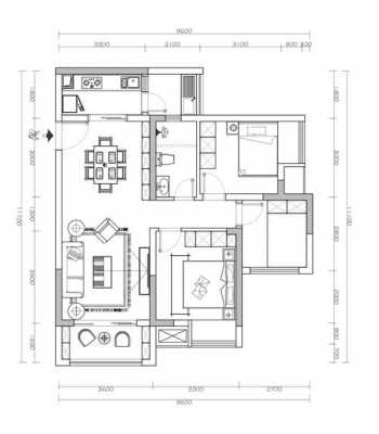 美式房型户型图（美式户型平面图）