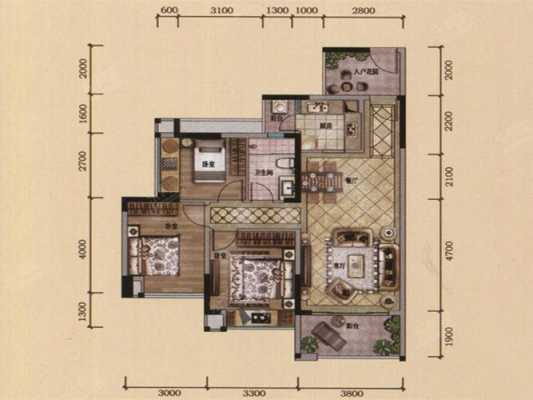 中洲中央公园户型图160（中洲中央公园户型图）