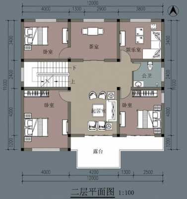 双层住宅户型图（双层楼户型图）