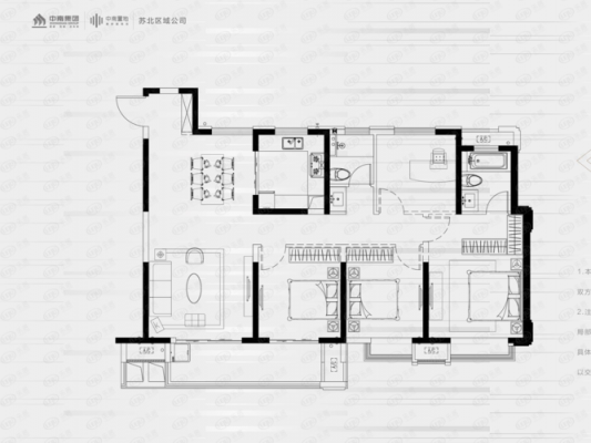 盐城中南佳期漫户型图（盐城中南漫公馆公寓户型图）