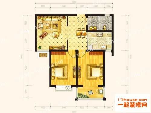 95方三房户型图（95方3房2厅装修效果图）