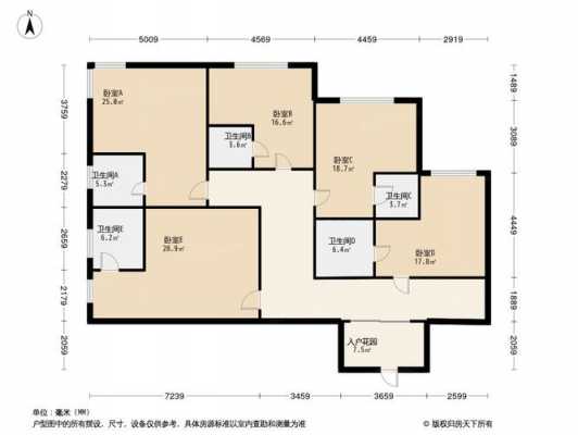 银海北极星3房户型图（银海北极星有多少栋）