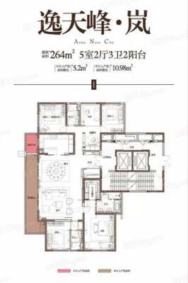 逸天峰户型图6（逸天峰240平样板房）