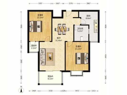 全南全明户型图（全南户型居住后的感受户型装修）