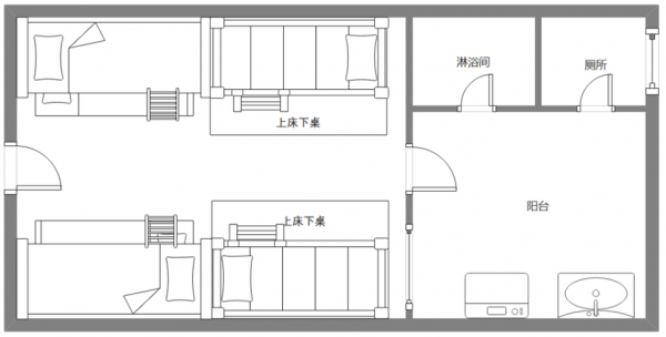 寝室户型图（宿舍户型是什么意思）