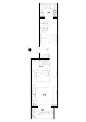 狭长房屋户型图（狭长户型设计图）