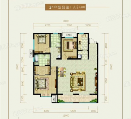 上善颐园一期户型图（上善颐园样板间）