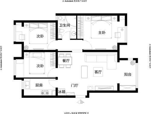 110平老房子改造户型图（110平方旧房翻新需要多少钱）