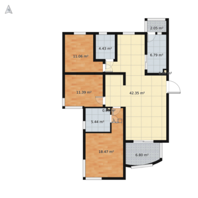 鸿运润园3室户型图（鸿运润园3室户型图片大全）