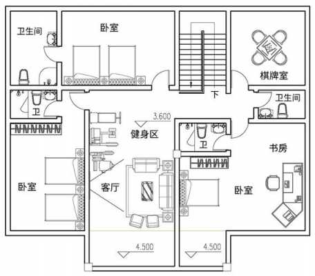 小区别墅户型图（小区别墅一般是多少钱一平方）