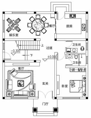 两层半的户型图（两层半的房子设计图）