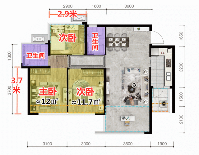 为什么户型图没标尺寸（楼盘的户型图不标尺寸）