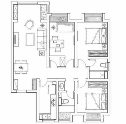 90方户型图（90平方的户型图）