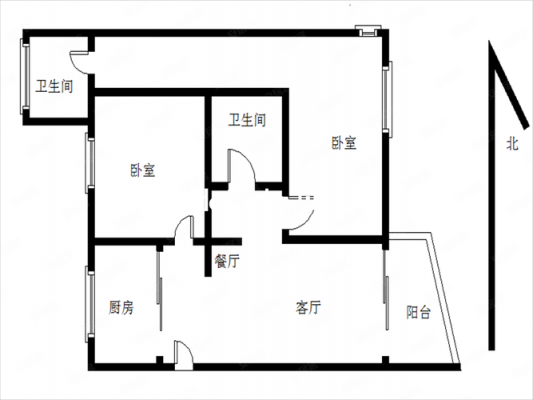 古龙御景2房户型图（古龙御景2房户型图片）